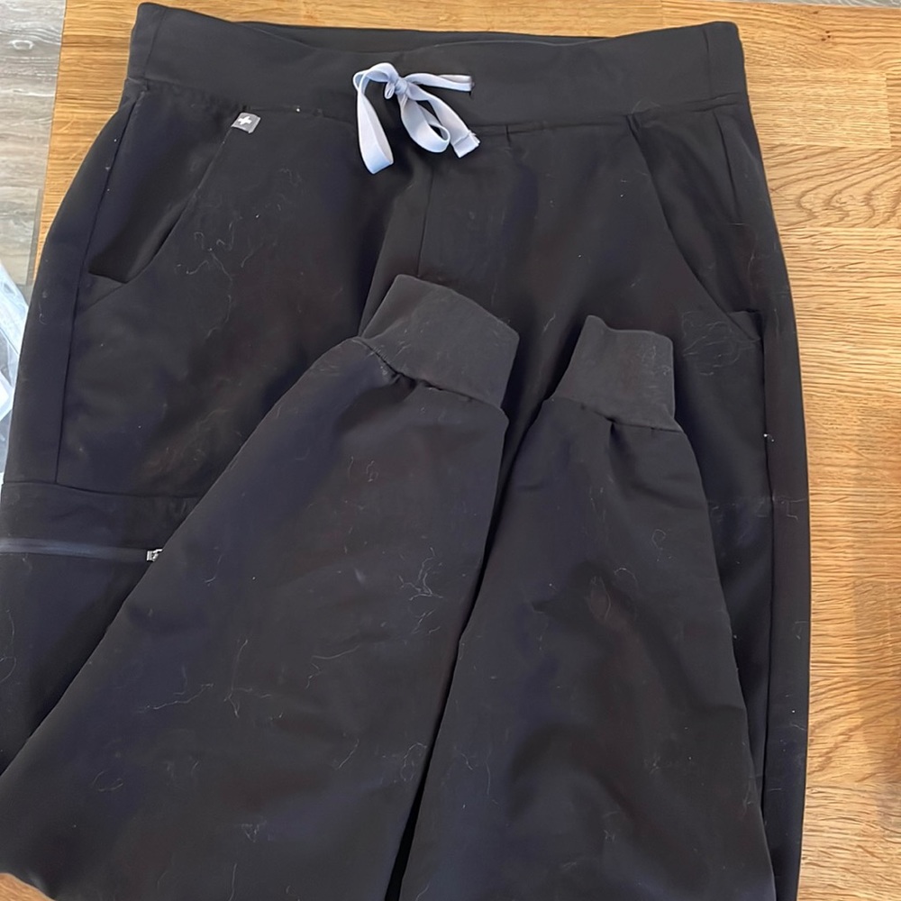 Figs Black Joggers Small